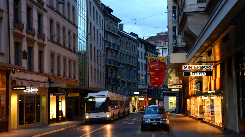 Rue du Rhône, Switzerland