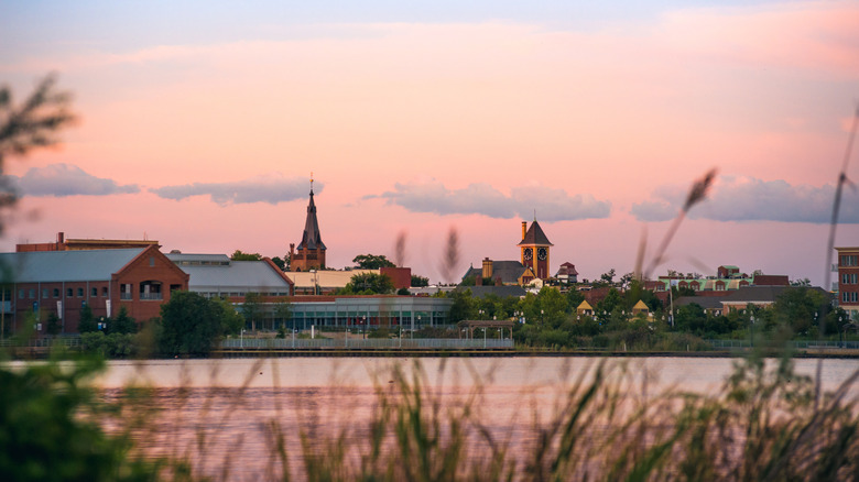 Downtown New Bern at sunset