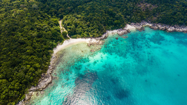 A secluded bay on Pulau Perhentian Kecil.