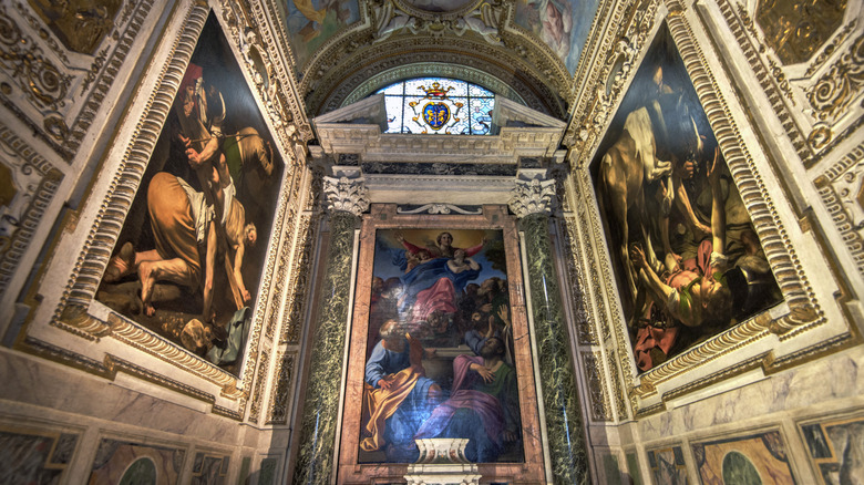 Painted interior of Santa Maria del popolo