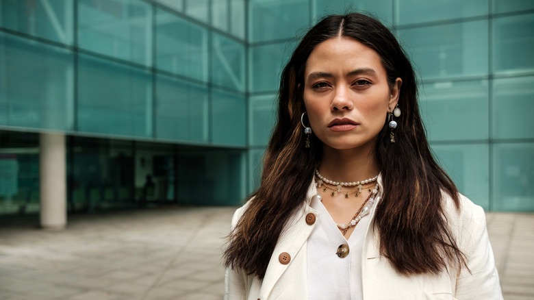 woman wearing lots of jewelry