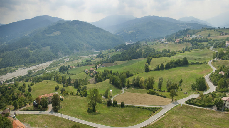 Hill in Parma, Italy