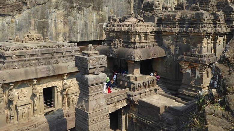 Kailasa Temple at Ellora Caves in India