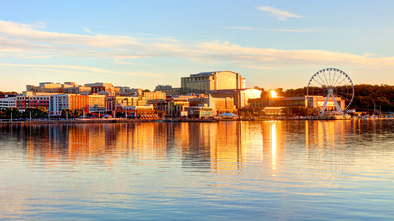 Distant view of National Harbor, MD