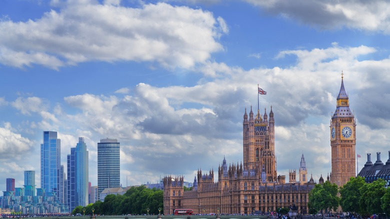 London skyline from Parliament