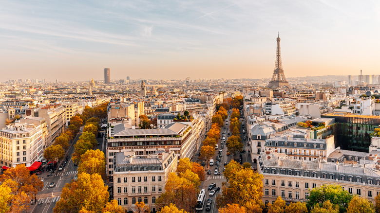 Paris skyline.