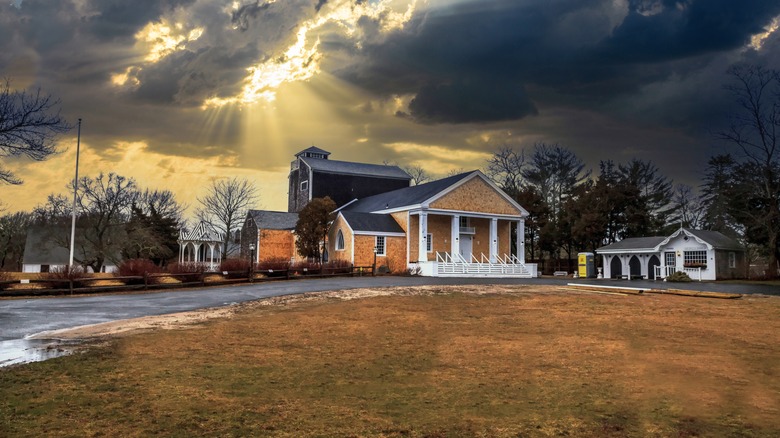 Exterior of the Cape Playhouse, Dennis, MA