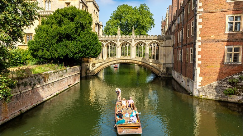 A boat on a river