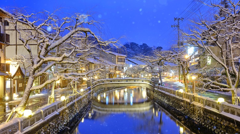 Kinosaki onsen in the winter