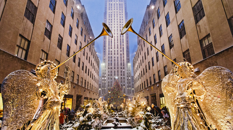 Christmas lights at Rockefeller Center