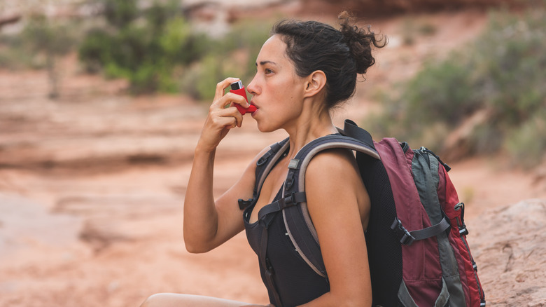 Hiker with asthma