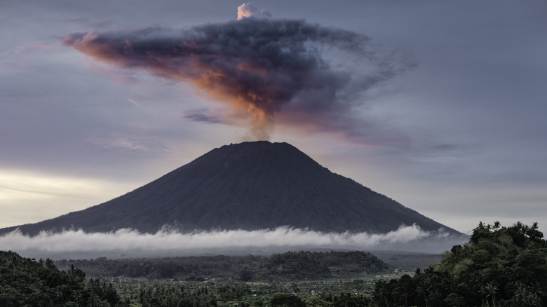 Volcano eruption