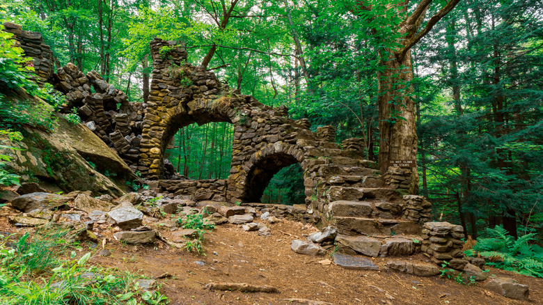 The collapses castle in Madame Sherri Forest, New Hampshire.