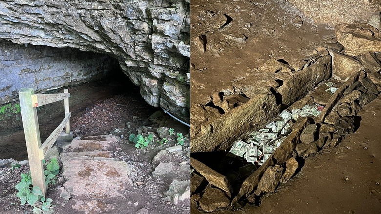 Pictures from inside the Bell Witch Cave in Adams, Tennessee.