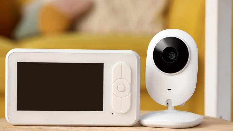 A baby monitor and camera