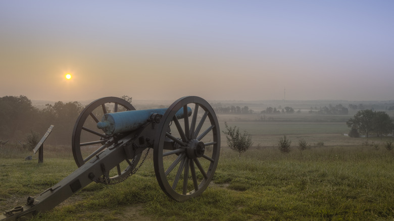 Canon at Gettysburg Battlefields