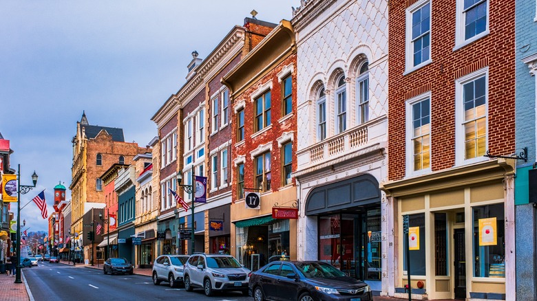 Main road in Staunton, Virginia