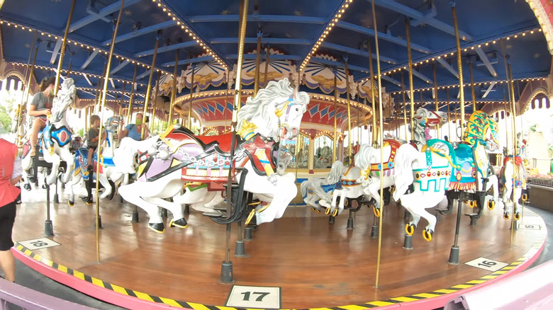 Horses on Disney carousel