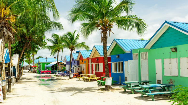Colorful houses in Barbados