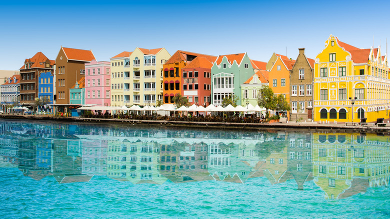 Willemstad's waterfront in Curaçao