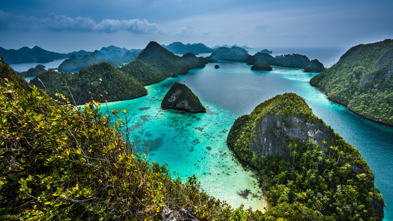 Raja Ampat aerial view