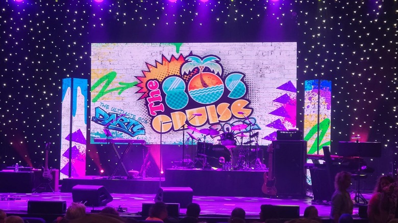 The 80s Music Cruise stage