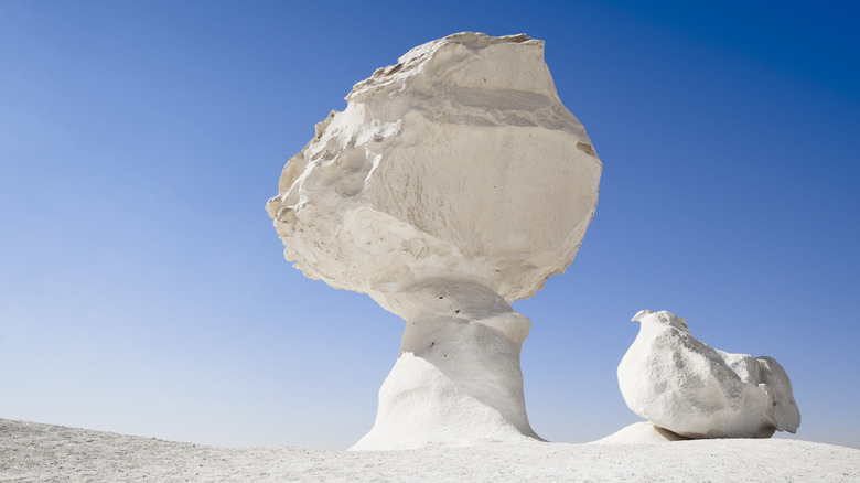 Rock in Egypt's White Desert