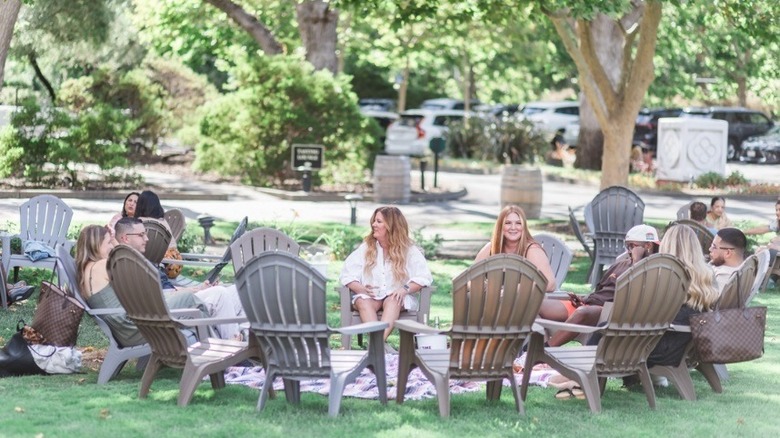 The lawn at Wente Vineyard