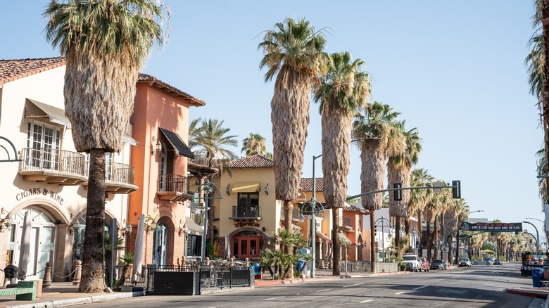 Palm Springs street during daytime