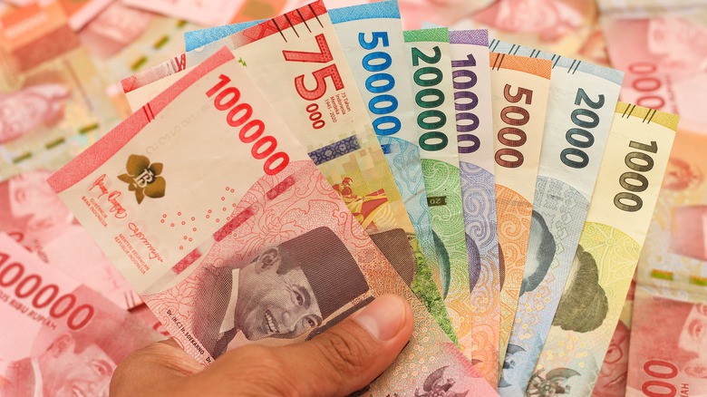 Indonesian rupiah bills