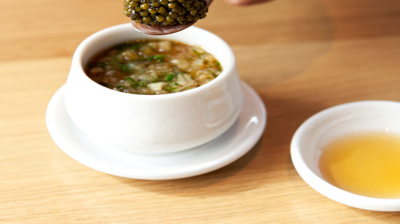 Crab and fish maw soup at Kato