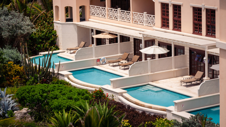 The Crane resort's private pools