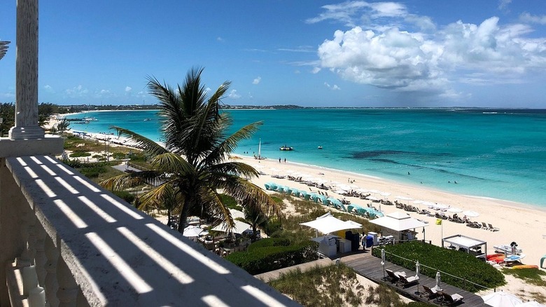 Palms resort balcony view