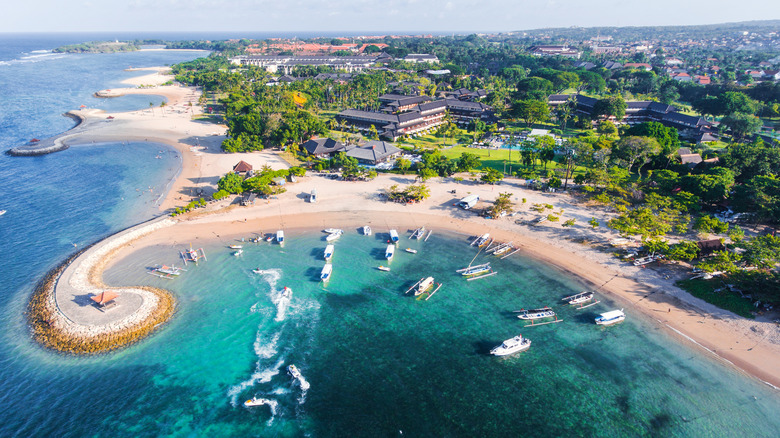 aerial view of Nusa Dua