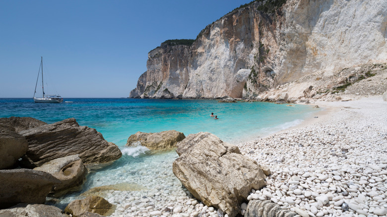 pebble beach in Paxos