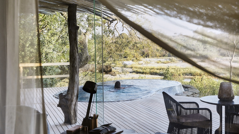 Plunge pool Singita Boulders Lodge