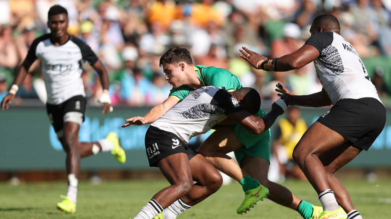 Fiji versus Ireland rugby match