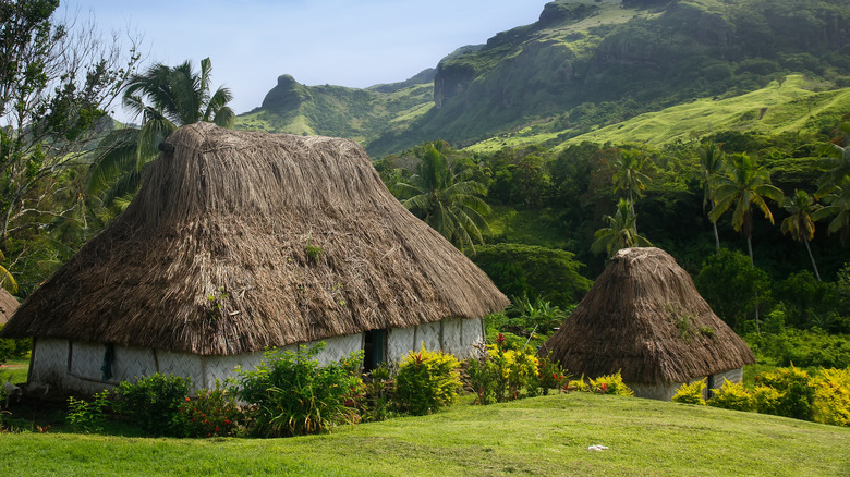 Village homes in Fiji