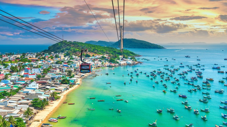 Cable car on Phu Quoc