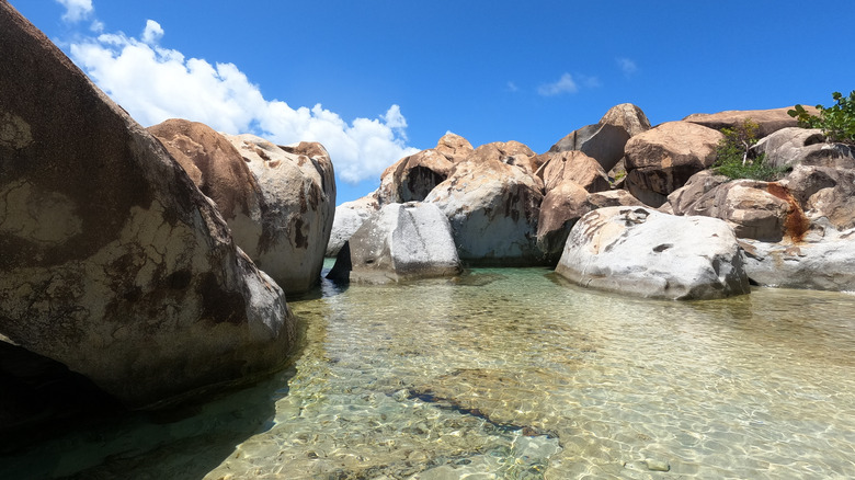 boulders at the Baths