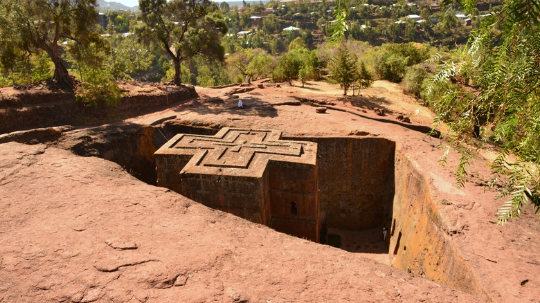 The Lalibera holy site in the Amara region, Ethiopia