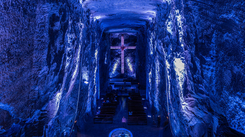 The underground Salt Cathedral of Zipaquira, Colombia