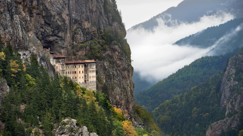 The Sumela Monastery in the Trabzon Province in Turkey.