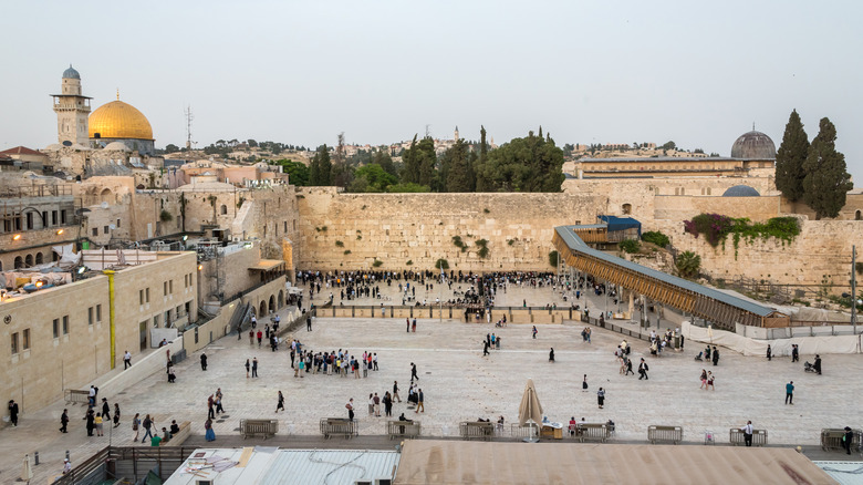 The Western Wall in the Holy City of Jerusalem