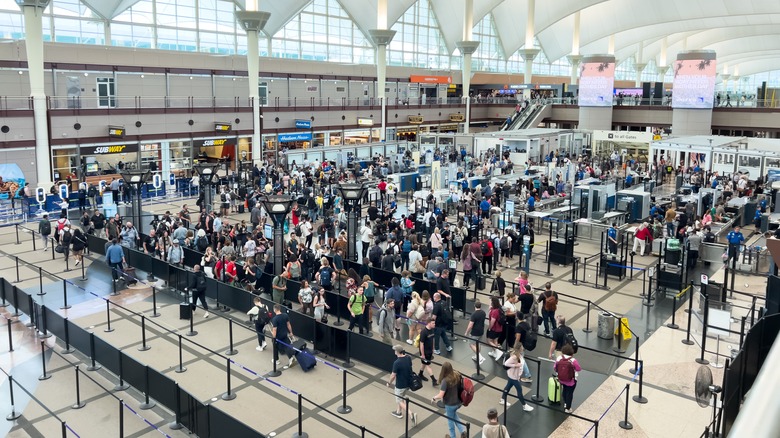 Airport security at Denver airport