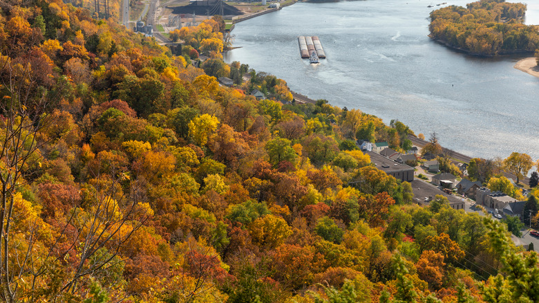 Fall colors along Mississippi River