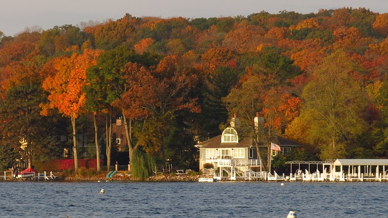 Lake Geneva in the fall