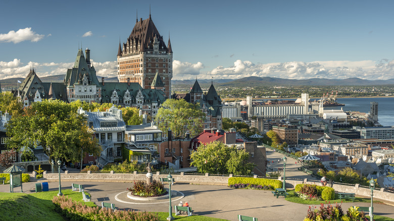 View of Quebec City's Chateau Frontenac