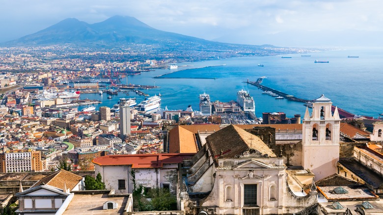 Naples skyline and coast