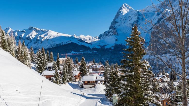 Winter in Lauterbrunnen, Switzerland